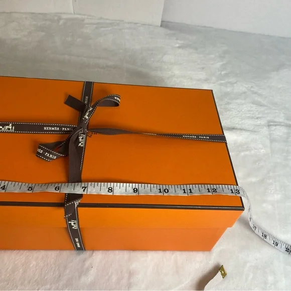 Hermès Orange Gift Box with Ribbon #1 - Picture 6 of 11